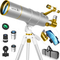 Telescope for Adults High Powered 90mm Refractor - Beginner Travel