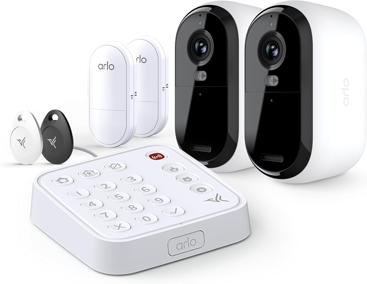 Arlo Home Security Camera System with 2K Outdoor Cameras & Sensors