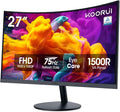 KOORUI 27 in Curved Monitor FHD 75Hz - Immersive 1500R View