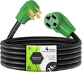RVMATE 4 Prong Dryer Extension Cord 25 ft - Heavy Duty 30A Extension
