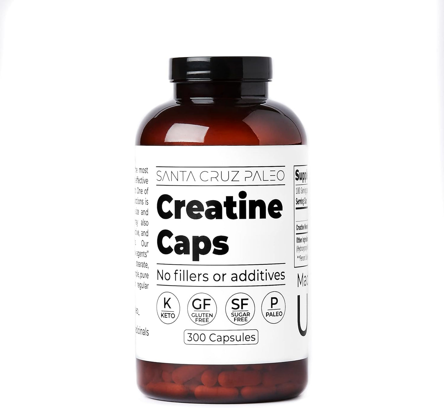 Santa Cruz Paleo Creatine Capsules for Muscle Growth & Energy