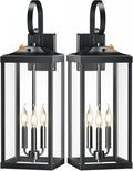 2 Packs 24in Extra Large Dusk to Dawn Light Fixture for Home