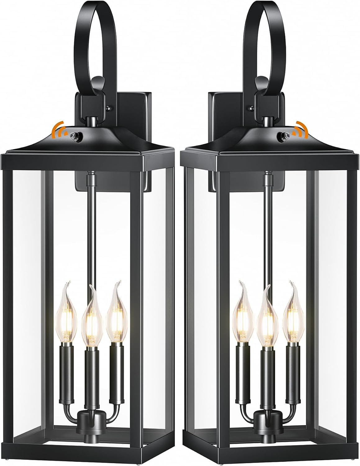 2 Packs 24in Extra Large Dusk to Dawn Light Fixture for Home