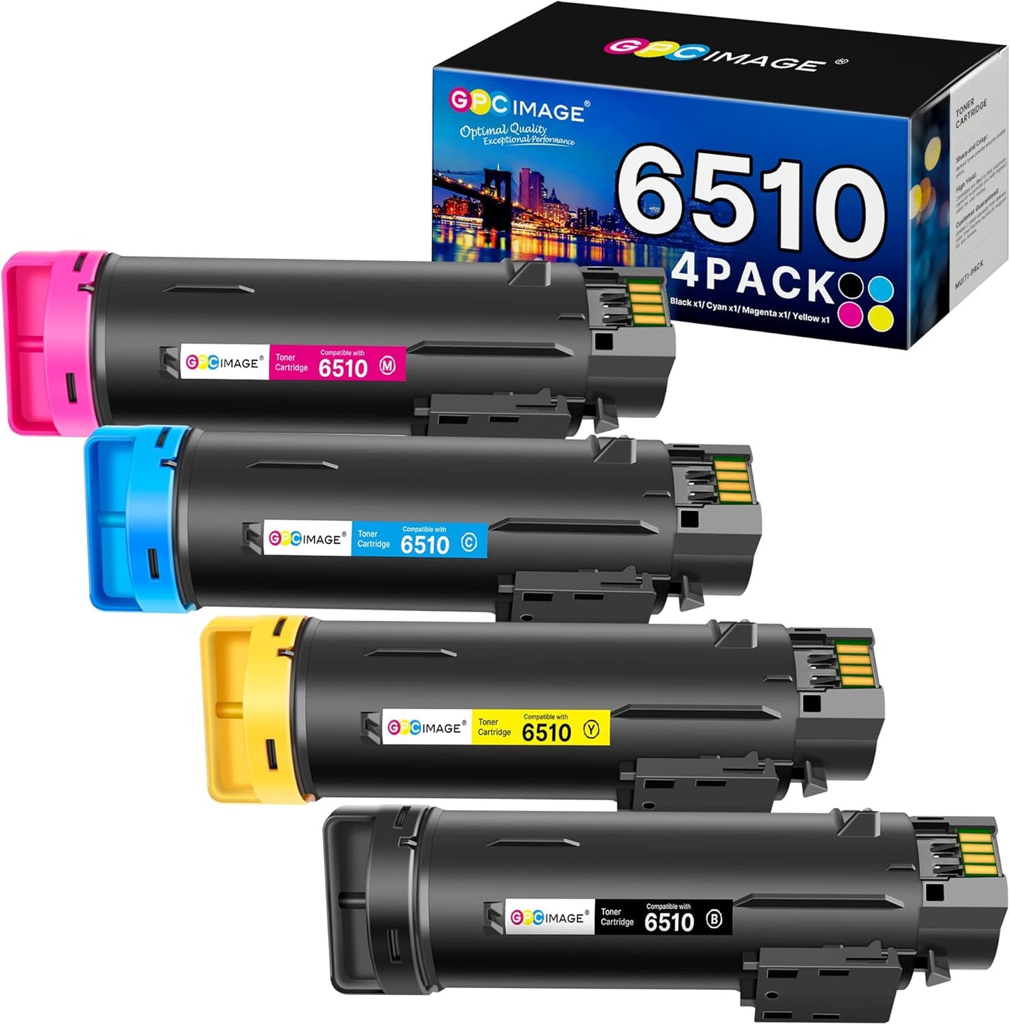 Phaser 6510 Toner Replacement for Workcentre 6515 - 4 Pack