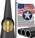 20FT Heavy Duty Flag Pole 2.4in Bottom Tube - Stable, Wind-Tested