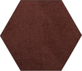 Ambiant Pet Friendly Solid Color Area Rug Chocolate - 9 ft Hexagon