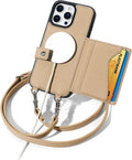 Crossbody Phone Case with Card Holder for iPhone 15 Pro Max - RFID