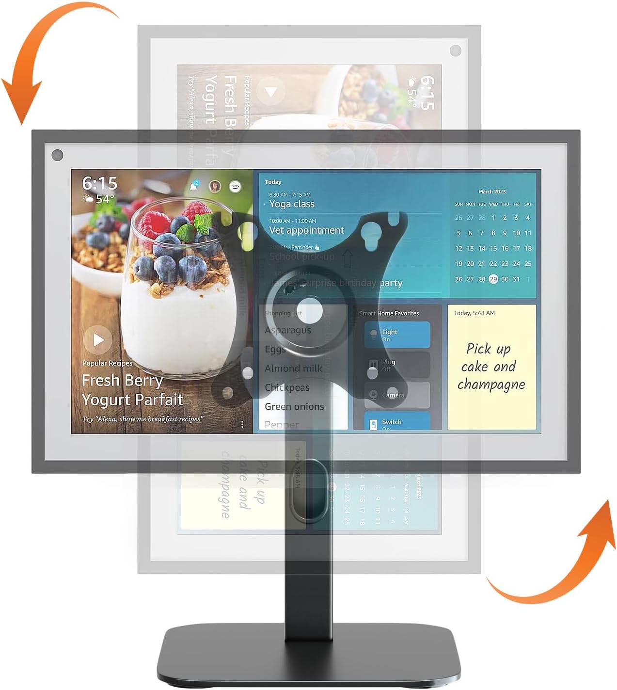 PUTORSEN Echo Show 15 Stand with 360 Degree Rotation