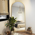 BEAUTYPEAK 71in x 26in Arch Full Length Mirror - Clear Full Body View