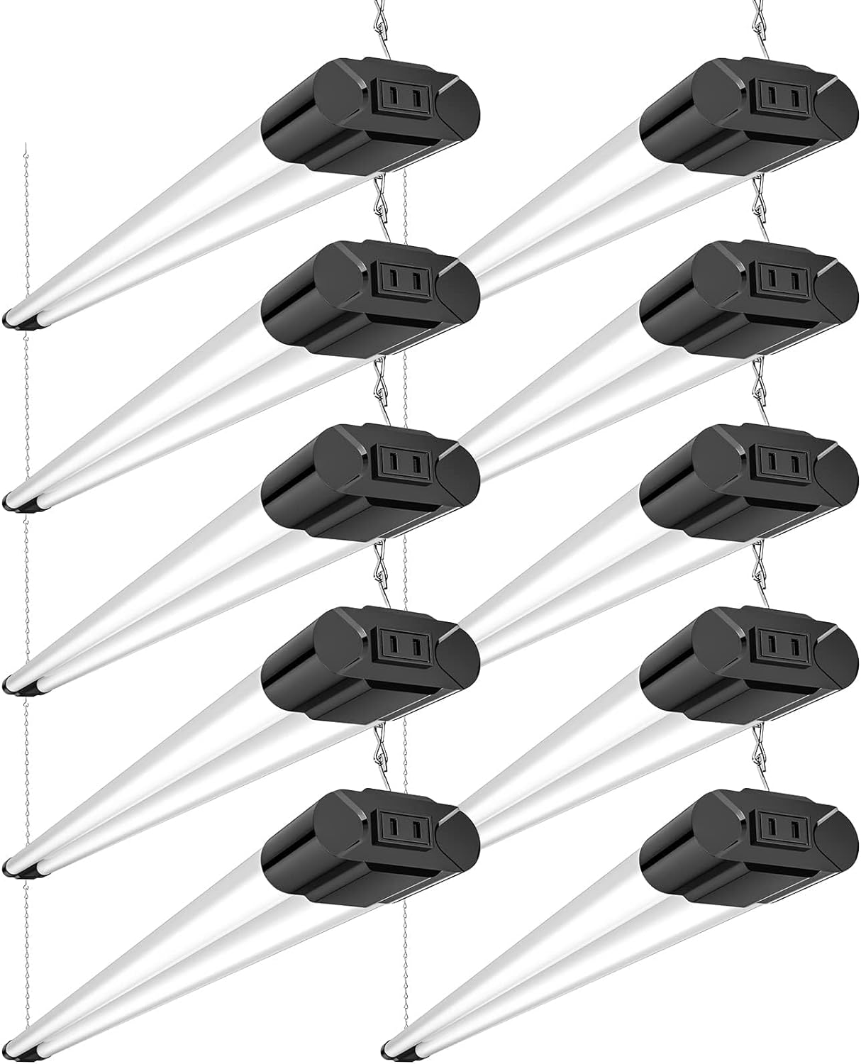 BBOUNDER 10 Pack Linkable LED Utility Shop Light for Brightness