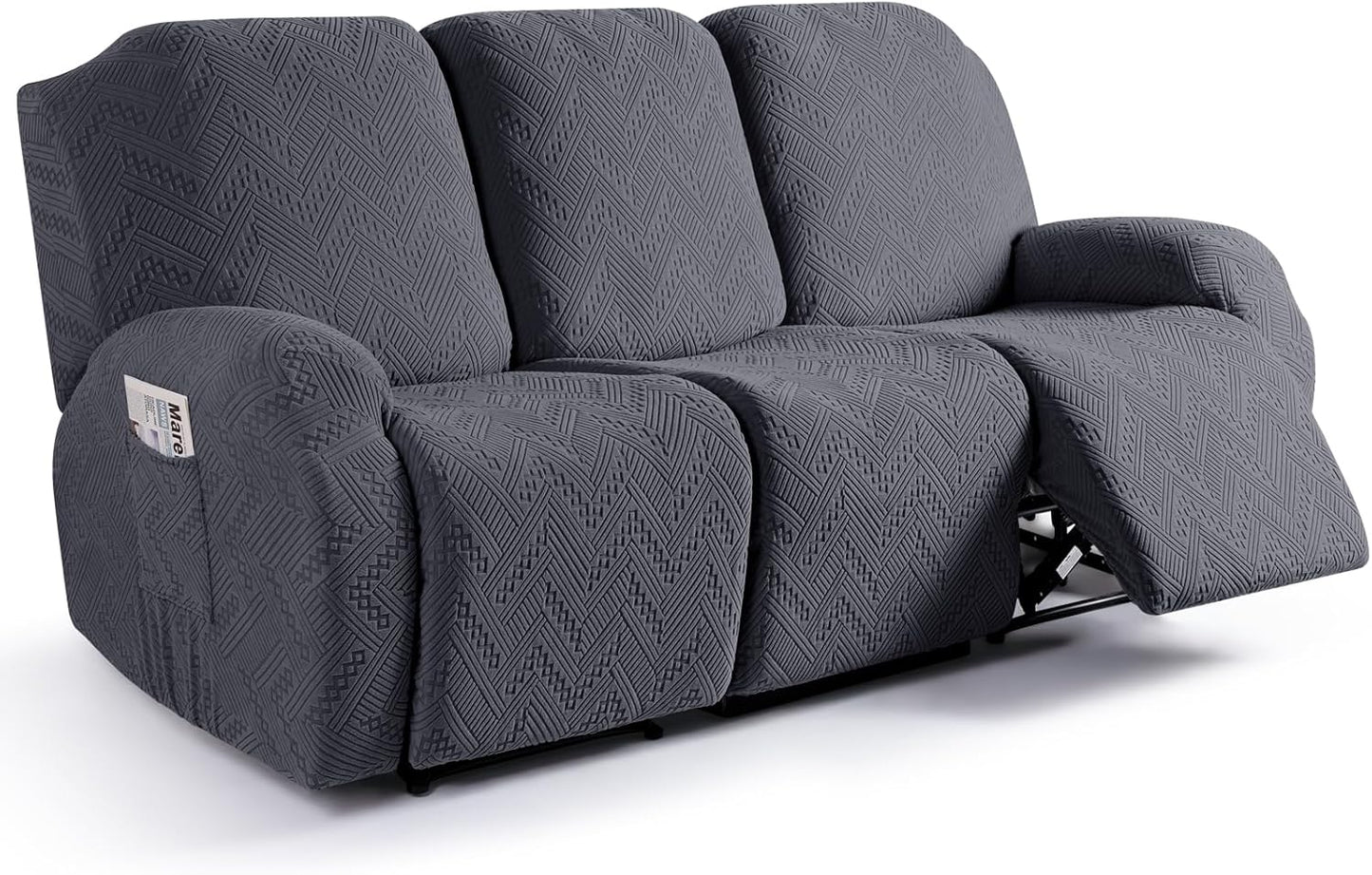 Ruaozz Recliner Sofa Covers for 3 Seater Reclining Couches
