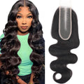 2x6 Human Hair HD Transparent Lace Closure Body Wave 18in - Natural