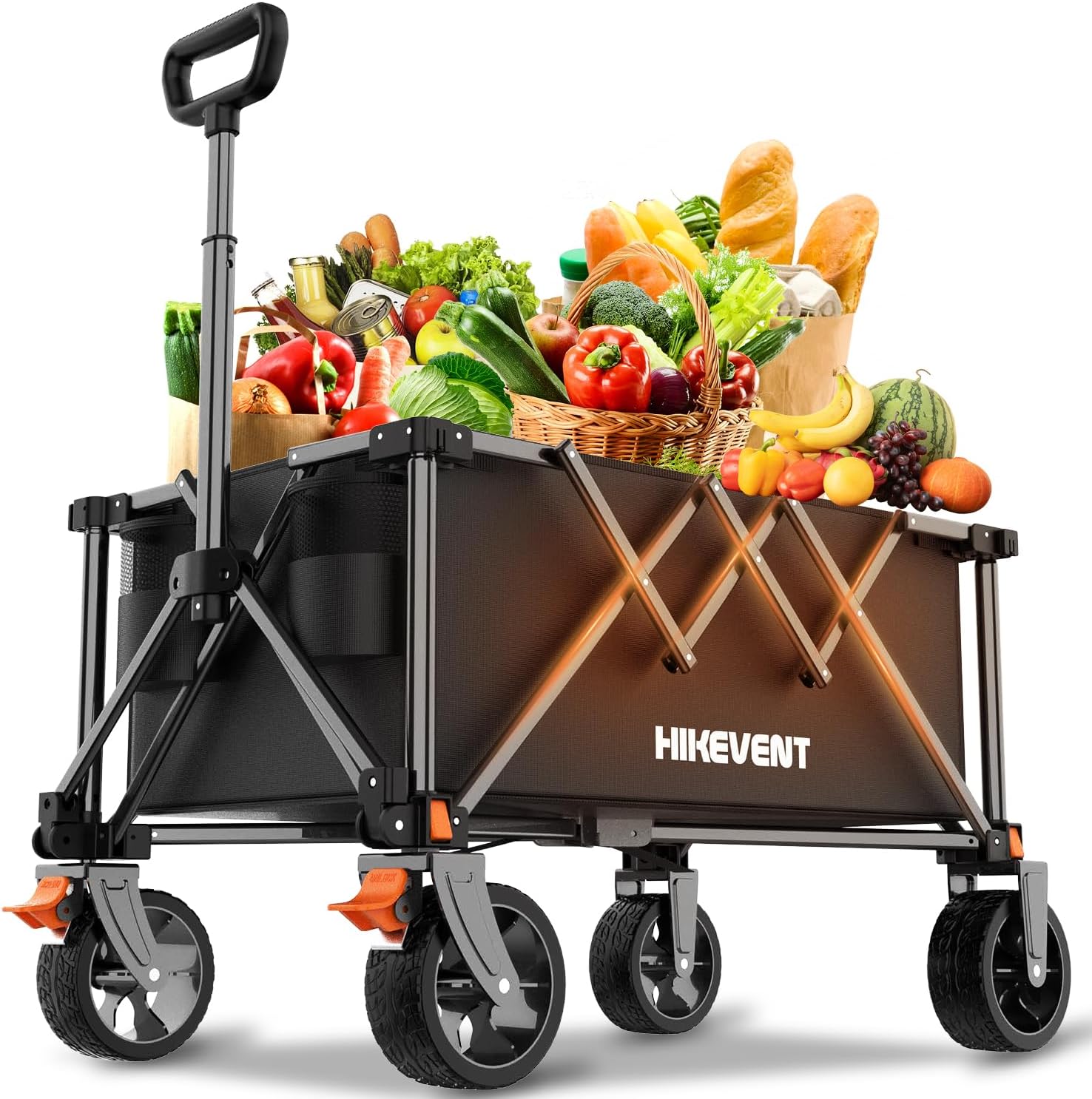 Portable Utility Wagon | 220lbs Capacity | Heavy Duty | Hikevent