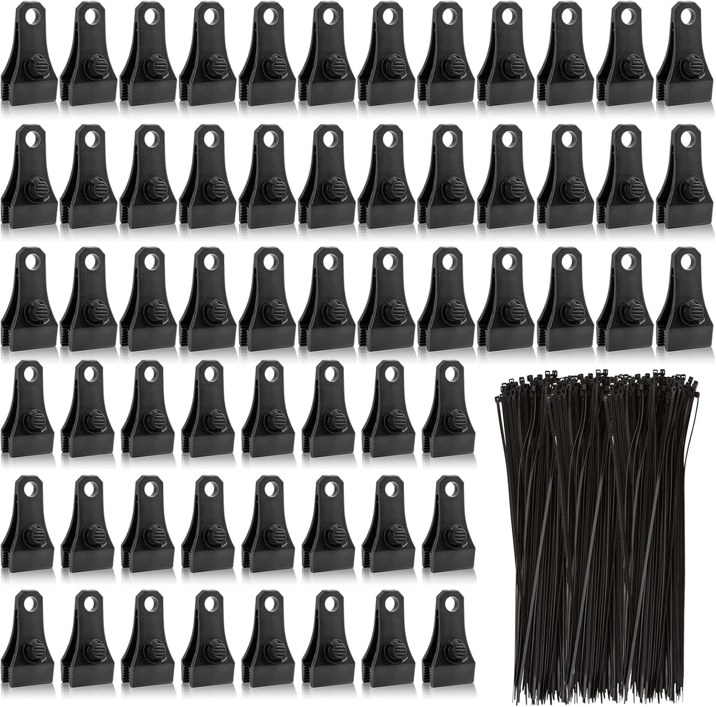 Upgrade Large Tarp Clips for Heavy Duty Use with Cable Ties