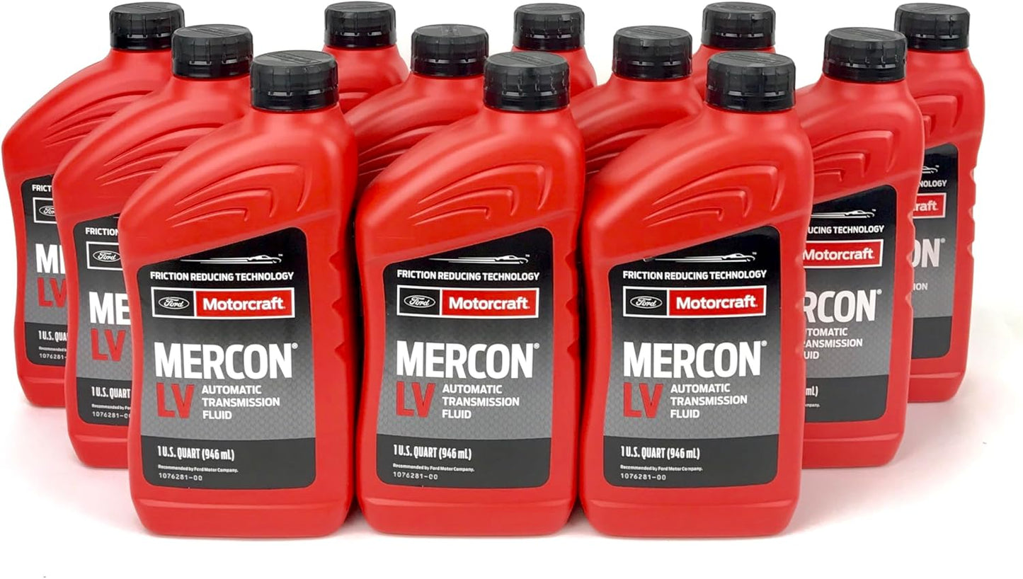 Motorcraft MERCON LV Automatic Transmission Fluid 12 Quart Case