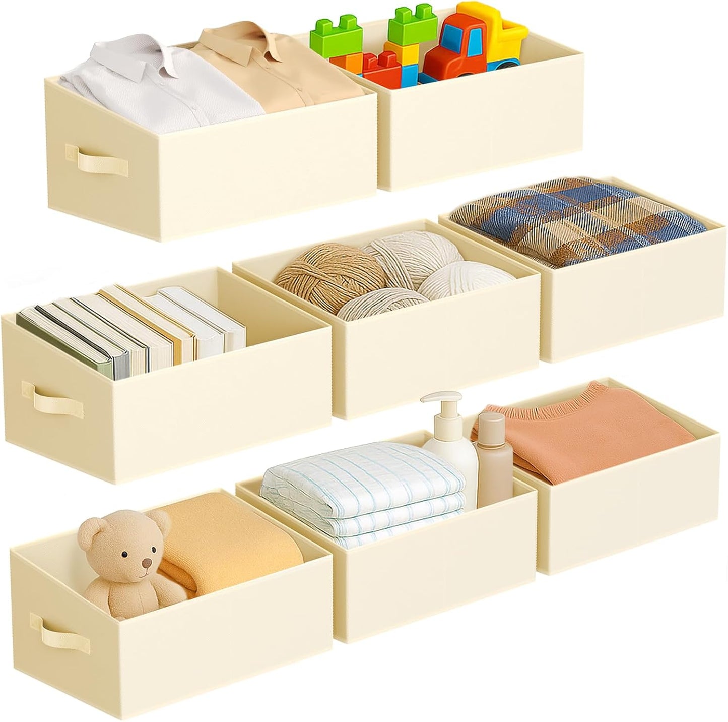 DIMJ Large Closet Storage Bins for Organized Living Spaces