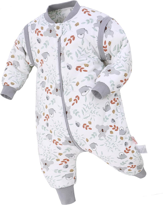 LAT Baby Sleep Bag with Feet Winter - 3-way Zip Blanket for Toddlers