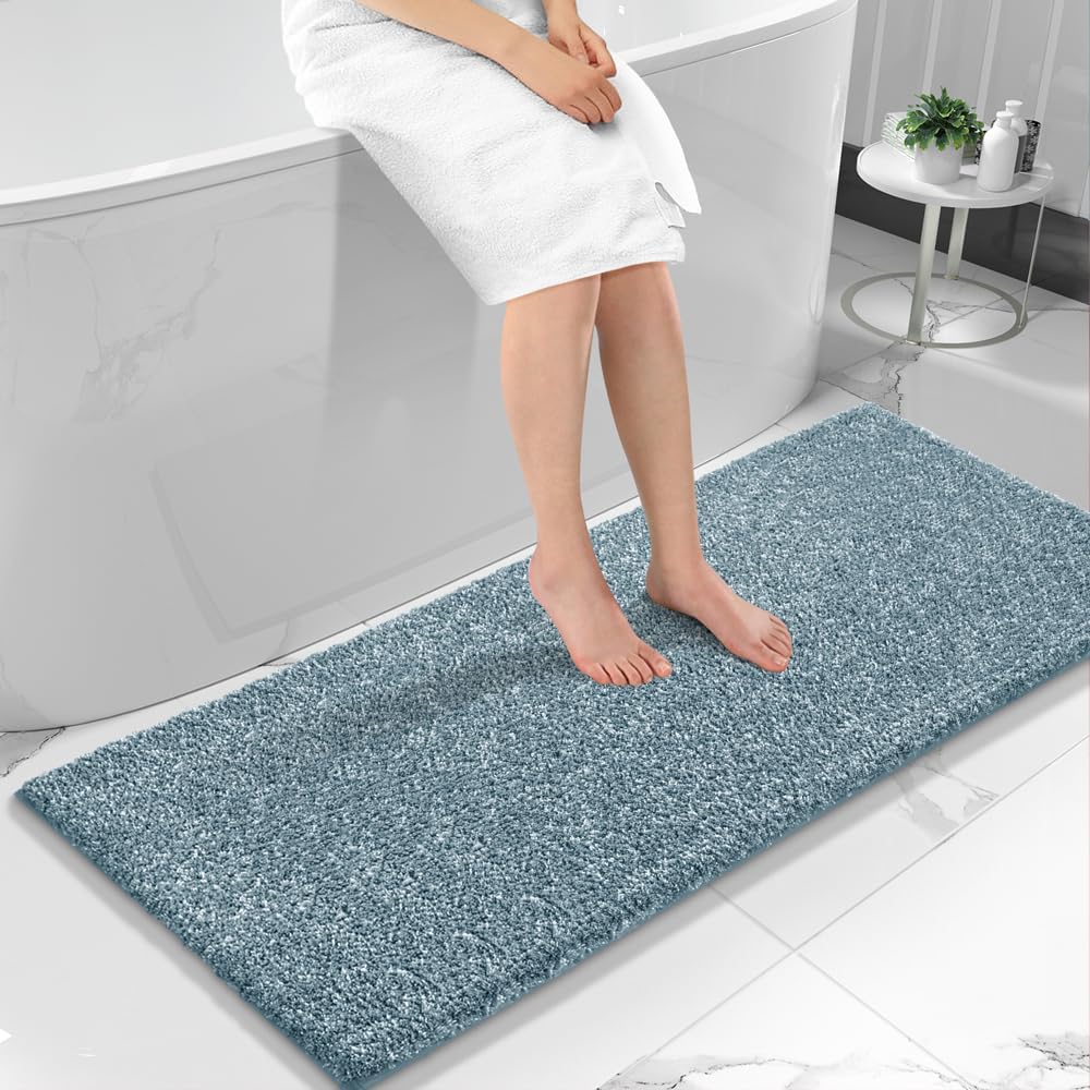 Yimobra Non Slip Washable Bathroom Runner Rug for Home Decor
