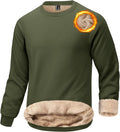 KEFITEVD Men's Sherpa Lined Sweatshirt for Winter Comfort