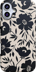 Casely iPhone 16 Case Dark Fantasy - Bold Floral Protection