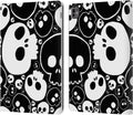 Head Case Designs White Jazzy Skulls Leather Wallet Case for Apple