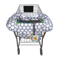 Shopping Cart Cover for Baby - 360 Coverage, Washable, Gray Dots