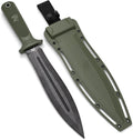 W-SowCatcher Fixed Blade Knife With Sheath - Large D2 Hunting Blade