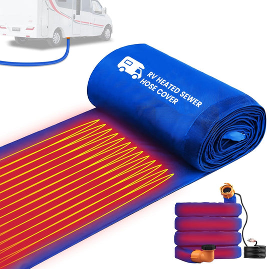 20FT RV Sewer Hose Heated Sleeve for Winter Camping Needs