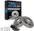 TRQ Rear Brake Pad & Rotor Kit Compatible with 2006-11 Buick Lucerne