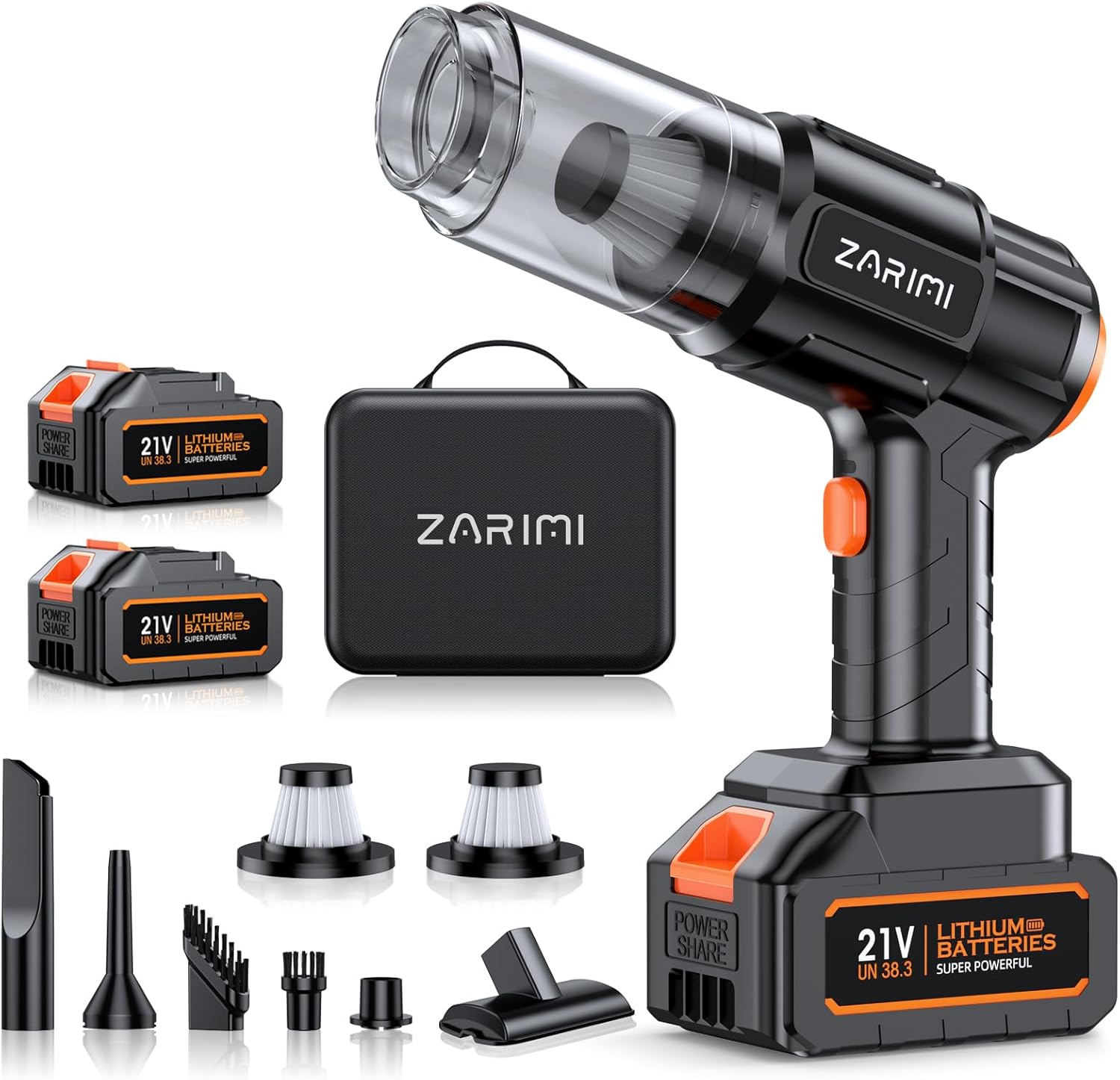 Car Vacuum Portable Cordless with 40,000Pa Suction Power