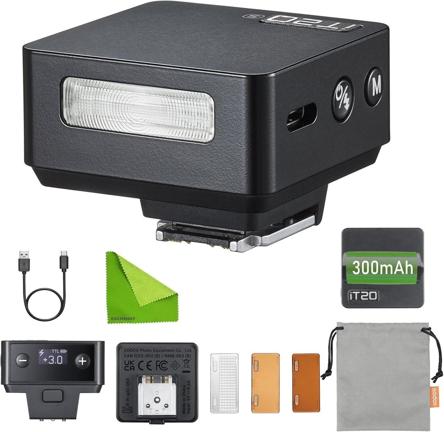 Godox Flash iT20 S TTL Flash for Sony Cameras with Accessories
