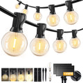 Solar String Lights 120FT with Remote & USB Port - Long-Lasting