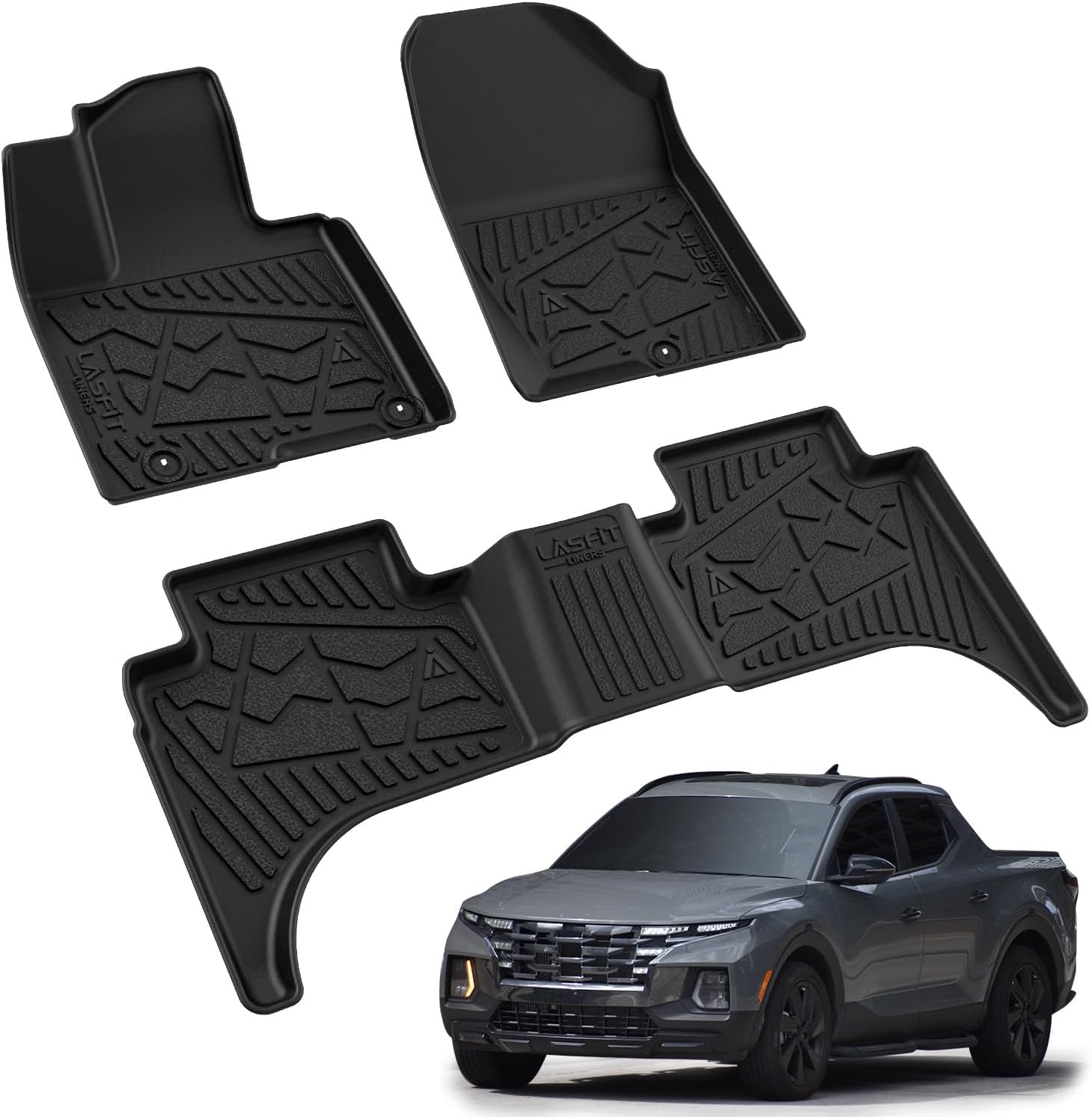 Custom Fit LASFIT Floor Mats for Hyundai Santa Cruz 2022-2026