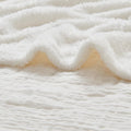 Muslin and Fleece Twin Blanket Reversible - 60in x 80in Soft Warm