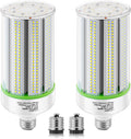60W LED Corn Light Bulb 2-Pack - Super Bright 5000K Replacement
