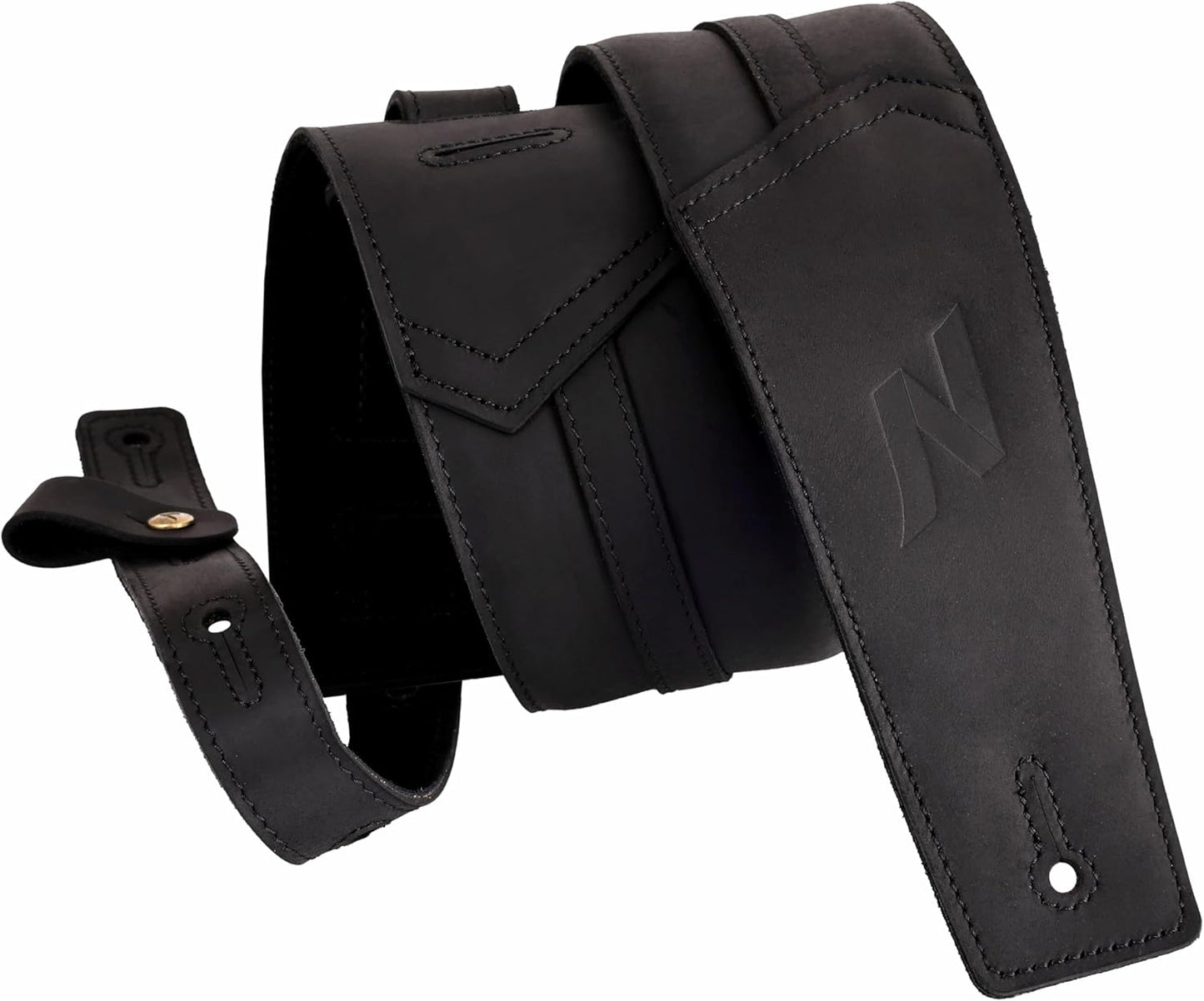 Nefelibata 3in Guitar Strap - Full Grain Leather Comfort & Style