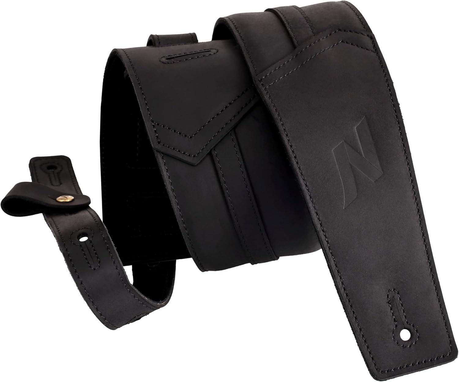 Nefelibata 3in Guitar Strap - Full Grain Leather Comfort & Style