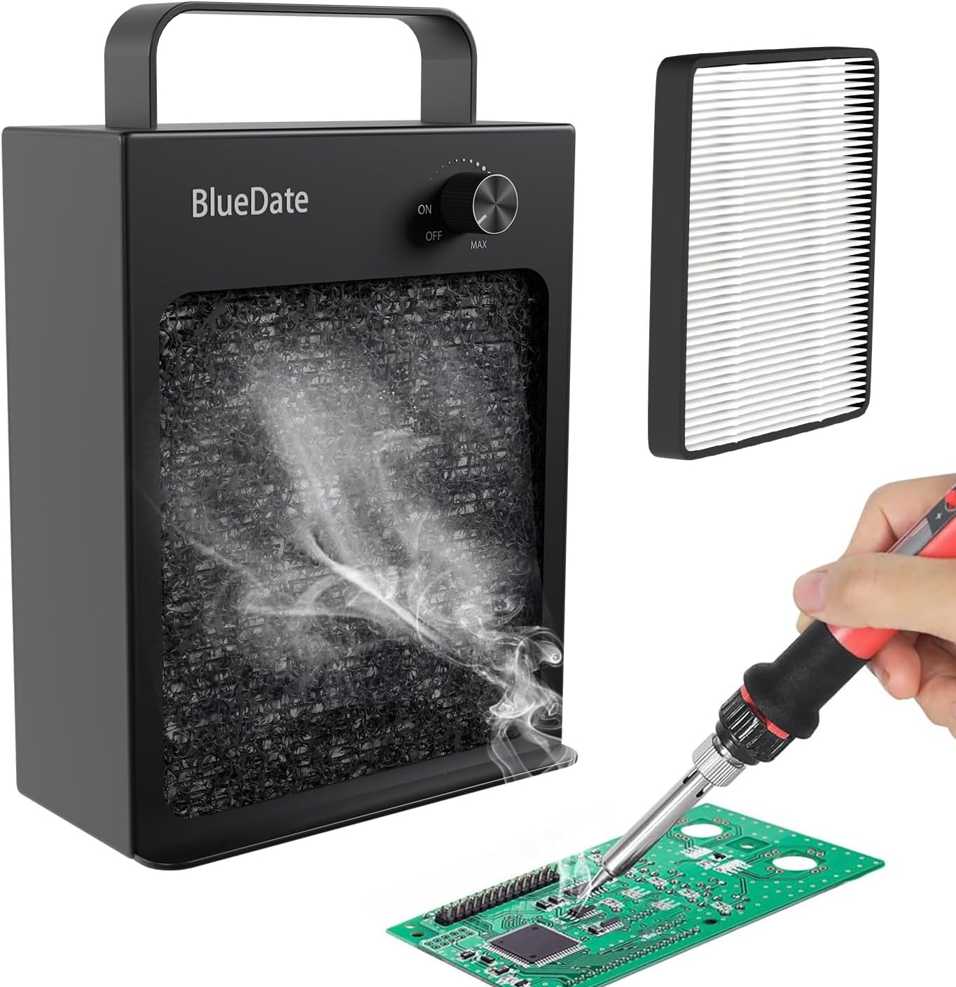 HEPA Solder Fume Extractor Fan for DIY Work and Soldering