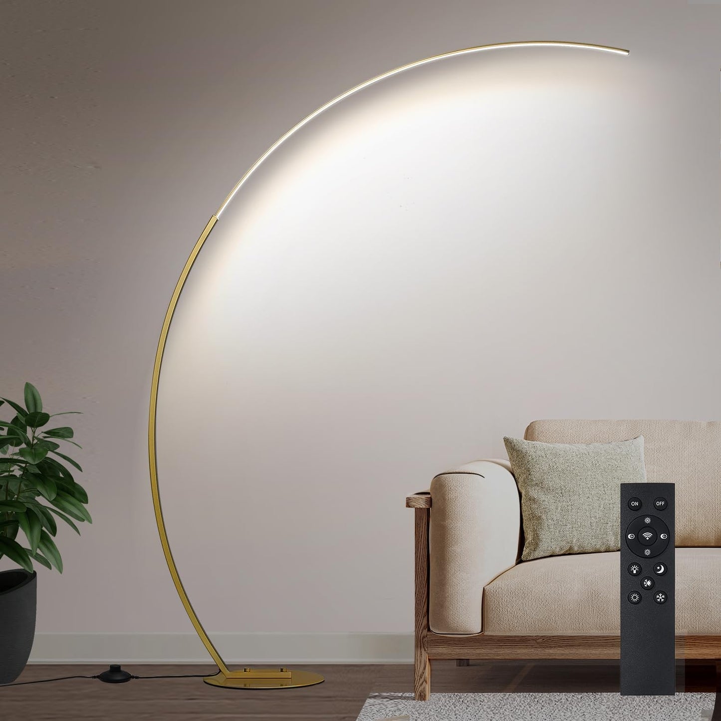 Dimmable LED Floor Lamp with 3 Color Temperatures for Home