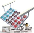 Under Cabinet K Cup Holder 24 Pods Steel - White Space-Saving