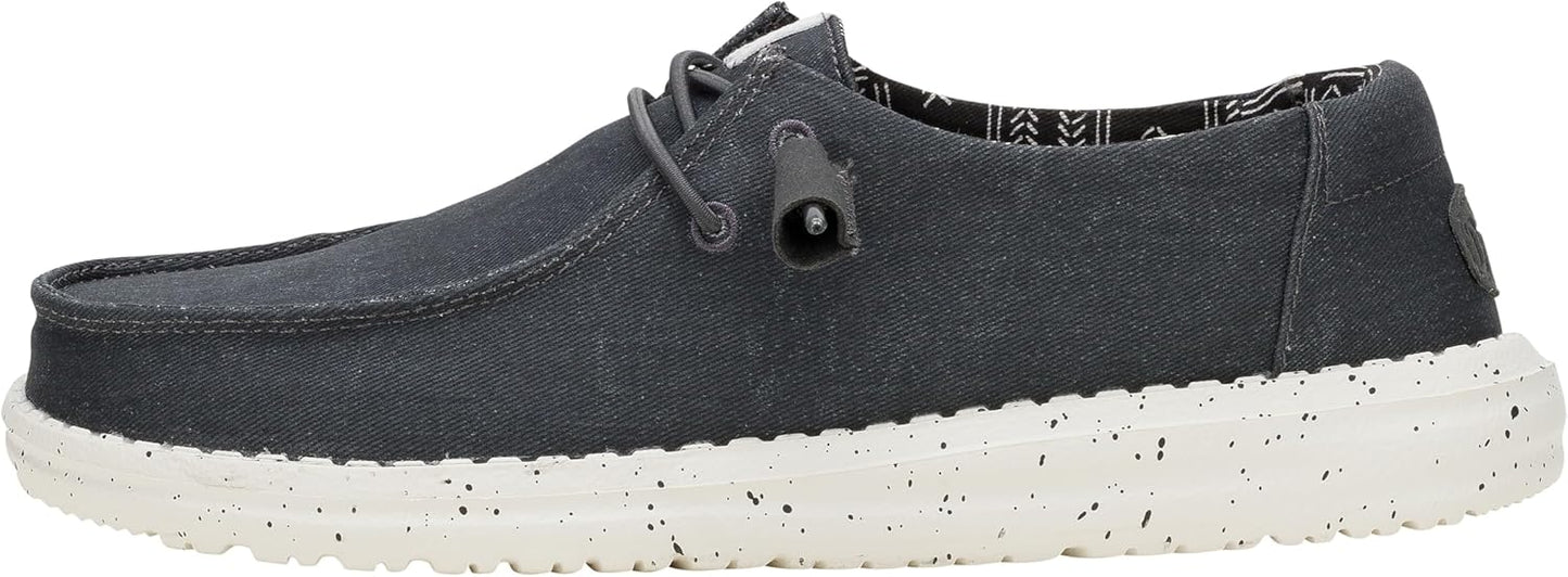 Hey Dude Women's Wendy Chambray Lace-Up Loafer for Comfort