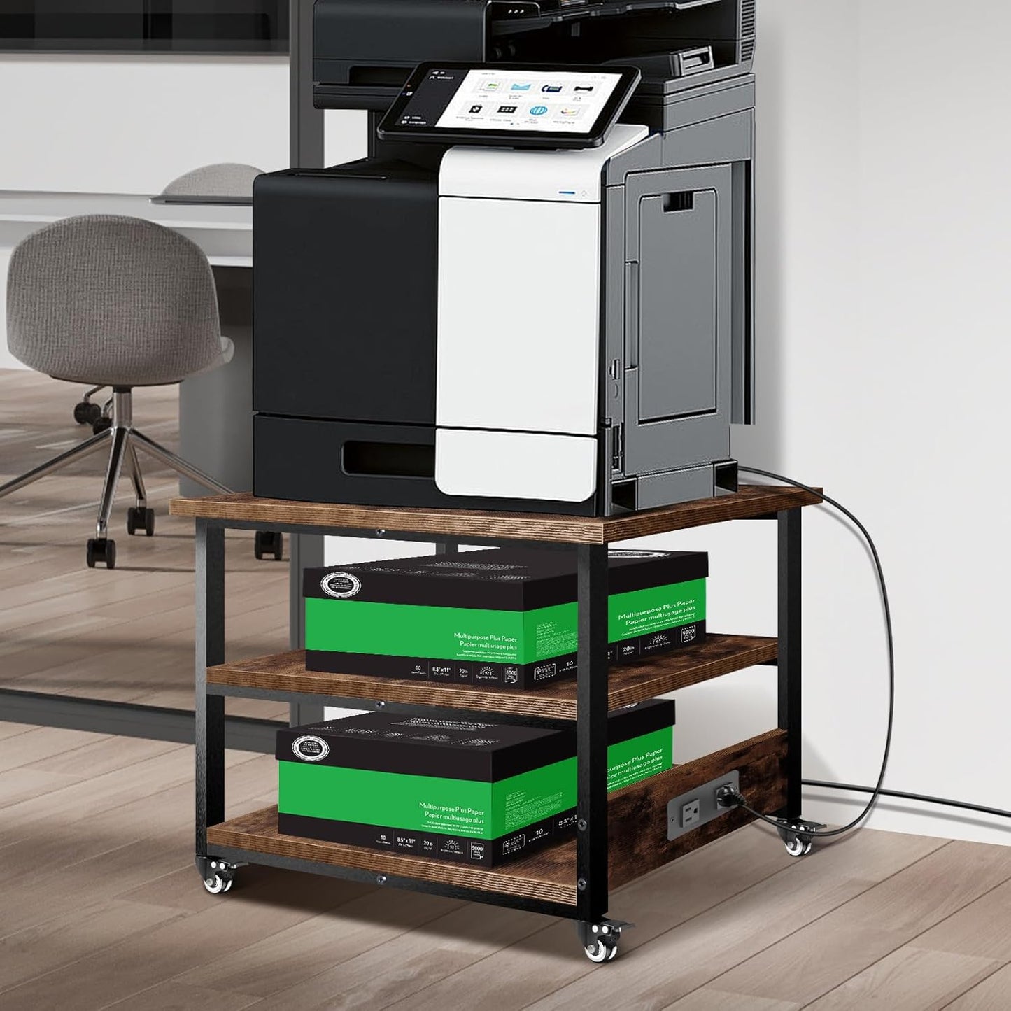 Obihivlo 3-Tier Printer Stand: Organize in Style