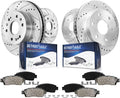 Brake Kit for Chevy GMC Silverado Sierra 1500 - Drilled Rotors & Pads