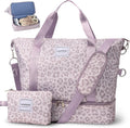 WOOMADA Weekender Bag for Women with Shoe Compartment & Wet Pocket