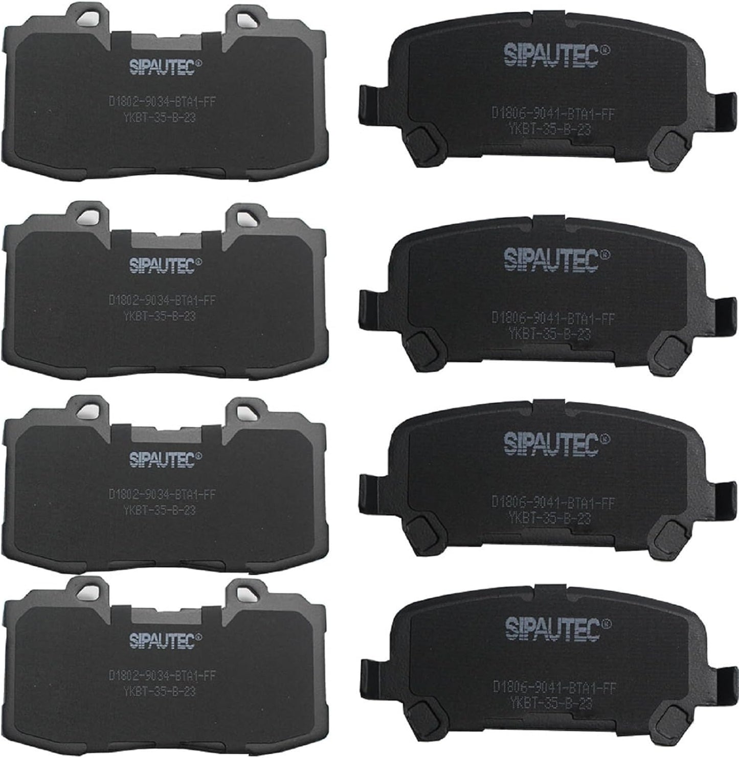 SIPAUTEC Ceramic Brake Pads for 2015-2020 GMC Canyon & Colorado