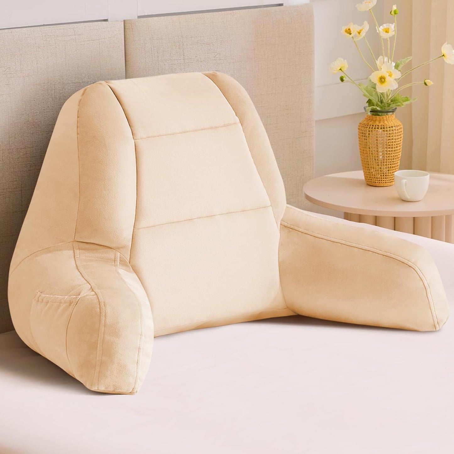 Reading Pillows for Sitting in Bed - Ergonomic Backrest Support