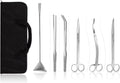 Aquascaping Tools 7 in 1 Kit - Precision Plant Scissors & Tweezers