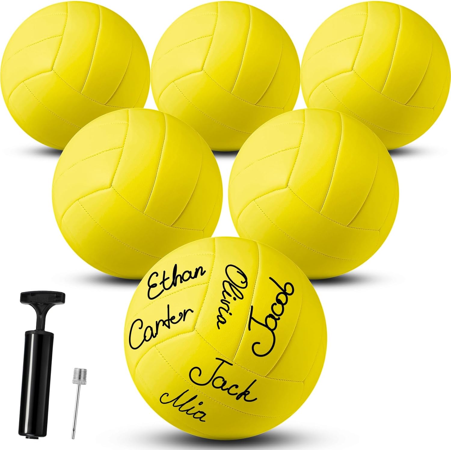 Jexine Autograph All White Volleyball Ball for DIY Painting