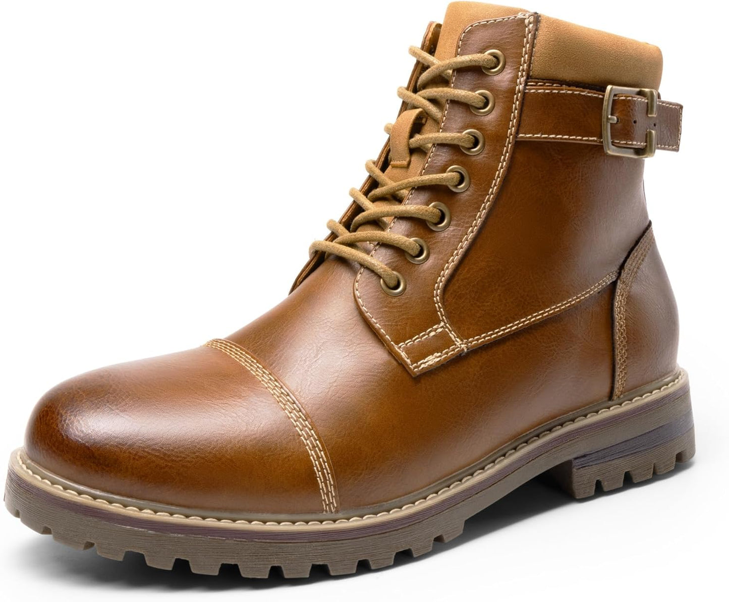 Bruno Marc Men's Motorcycle Combat Boots for Biker Riding