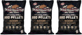 Hickory BBQ Pellets Pack of 3 - Robust Smoke Flavor for Grilling